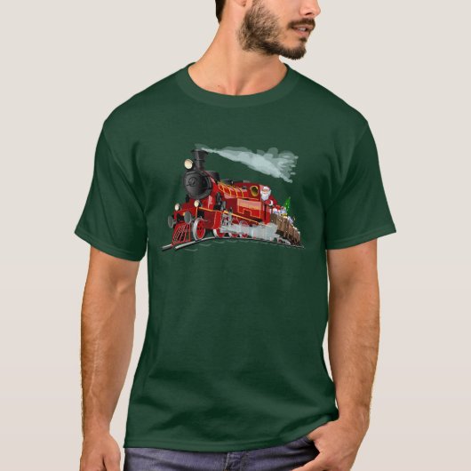 Cartoon Santa Express T-shirt (Voorkant)