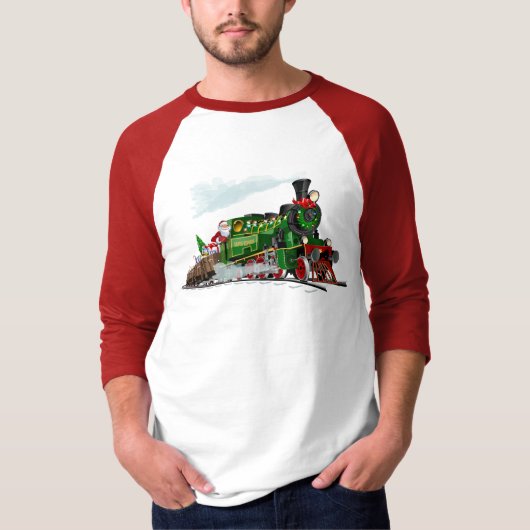 Cartoon Santa express T-shirt (Voorkant)