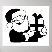 Cartoon Santa Poster (Voorkant)