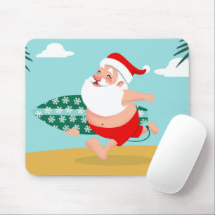 Cartoon Santa-strand Muismat