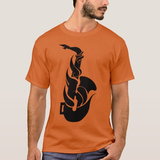 Cartoon Saophone retro T-shirt (Voorkant)