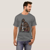 Cartoon Sasquatch Game boy T-shirt (Voorkant volledig)