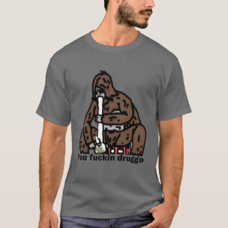 Cartoon Sasquatch Game boy T-shirt