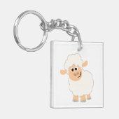 Cartoon schaap AcrylSleutelhanger Sleutelhanger (Voorkant Links)