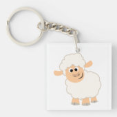 Cartoon schaap AcrylSleutelhanger Sleutelhanger (Voorkant)