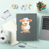 Cartoon Schaap Sticker (iPad Cover)