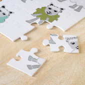 Cartoon schapen kleurrijk legpuzzel (Zijkant)