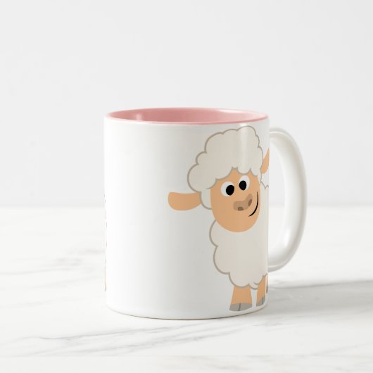 Cartoon schapen Mok (Voorkant rechts)