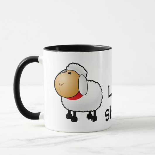 cartoon schapen mok (Links)