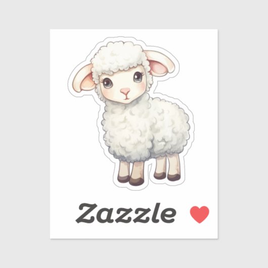 Cartoon schapen sticker (Vel)