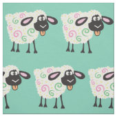 cartoon schapen stof (Swatch)