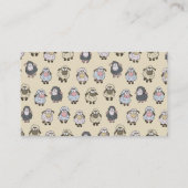 Cartoon schapen visitekaartje (Achterkant)