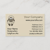 Cartoon schapen visitekaartje (Voorkant)