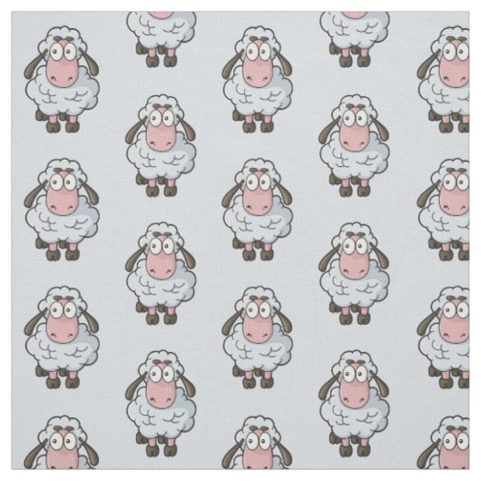 Cartoon schapenhouderpatroon stof (Swatch)
