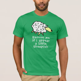 Cartoon schapenontwerp t-shirt