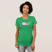 Cartoon schapenontwerp t-shirt (Voorkant volledig)