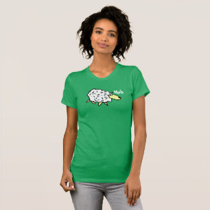 Cartoon schapenontwerp t-shirt