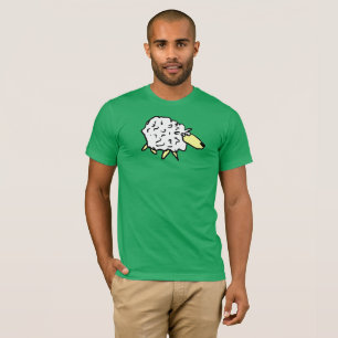 Cartoon schapenontwerp t-shirt