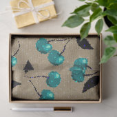 Cartoon schattebakkersbes zwarte bladeren beige tissuepapier (Geschenk)