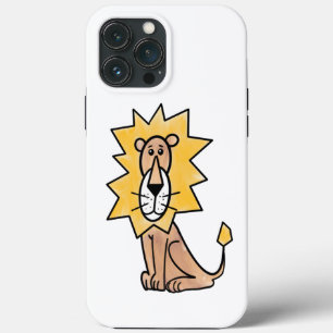 cartoon schattig leeuw kinderen retro safari jungl Case-Mate iPhone case