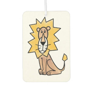 cartoon schattig leeuw kinderen retro safari jungl luchtverfrisser