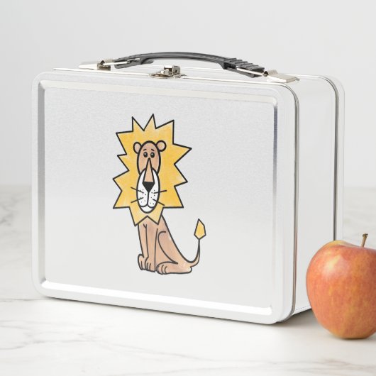 cartoon schattige leeuw kinder retro safari oerwou (In situ)