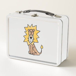 cartoon schattige leeuw kinder retro safari oerwou