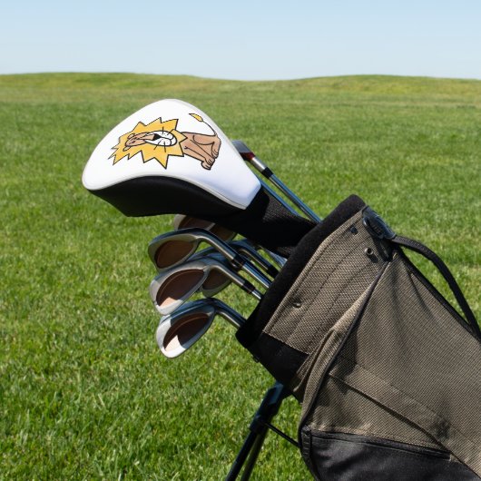 cartoon schattige leeuw kinder retro safari oerwou golfheadcover (Insitu)