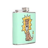 cartoon schattige leeuw kinder retro safari oerwou heupfles (Rechts)