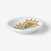 cartoon schattige leeuw kinder retro safari oerwou papieren kommen (Gebogen)