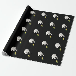 Cartoon Schedel Eten Taco - DibsOnTacos Cadeaupapier
