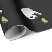 Cartoon Schedel Eten Taco - DibsOnTacos Cadeaupapier (Rol Hoek)