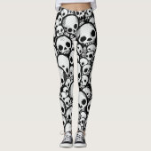 Cartoon schedel legging (Voorkant)