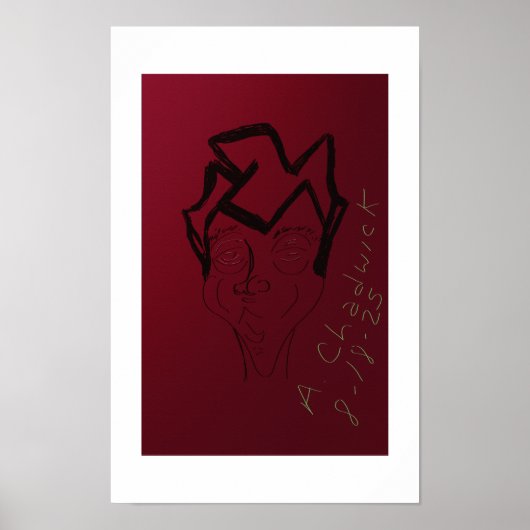 Cartoon-schets poster (Voorkant)
