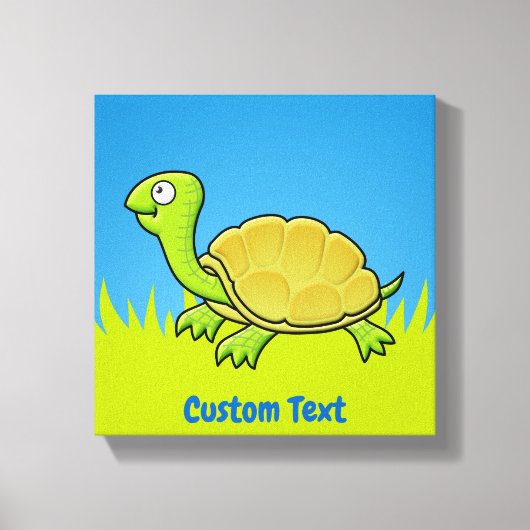 Cartoon Schildpad Canvas Print (Voorkant)