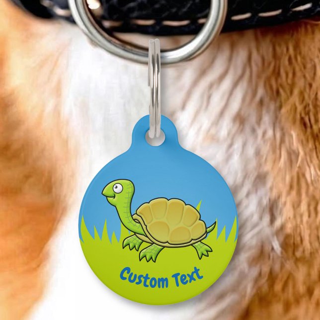 Cartoon Schildpad Huisdier Label Huisdierpenning (Creator heeft geüpload)