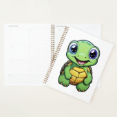 Cartoon schildpad illustratie planner (Display)