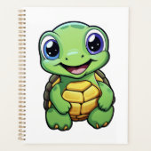 Cartoon schildpad illustratie planner (Voorkant)