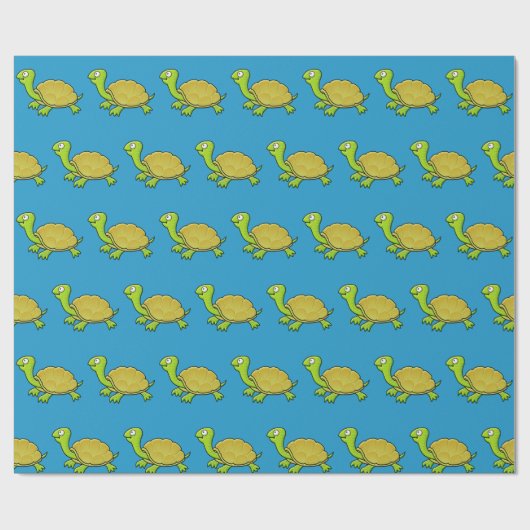 Cartoon schildpad inpakpapier (Vlak)