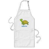 Cartoon Schildpad Lange Schort (Voorkant)