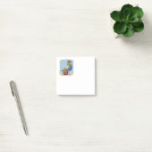 Cartoon Schildpad met Zonnebril Relaxend op Strand Post-it® Notes (Kantoor)