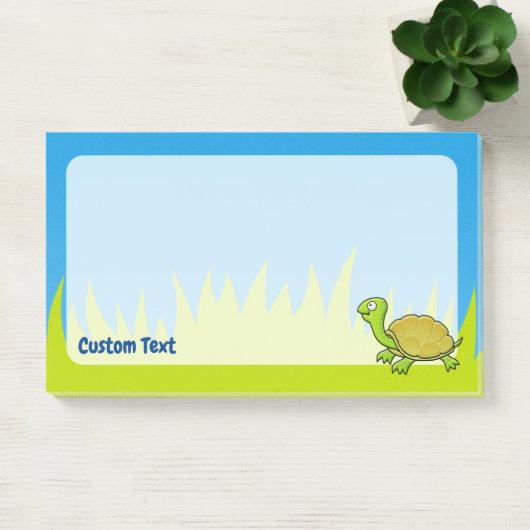 Cartoon Schildpad Post-it® Notes (Kantoor)