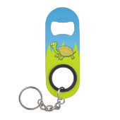 Cartoon Schildpad Sleutelhanger Flesopener Mini Flessenopener (Voorkant)