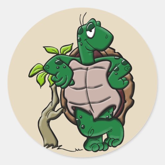 cartoon schildpad stickers (Voorkant)