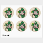 cartoon schildpad stickers (Vel)