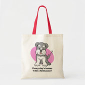 Cartoon Schnauzer Bag Tote Bag (Voorkant)