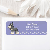 Cartoon Schnauzer Etiket (Insitu)