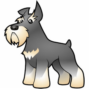 Cartoon Schnauzer Fotobeeldje Magneet