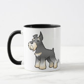 Cartoon Schnauzer Mok (Links)