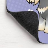 Cartoon Schnauzer Muismat (Hoek)